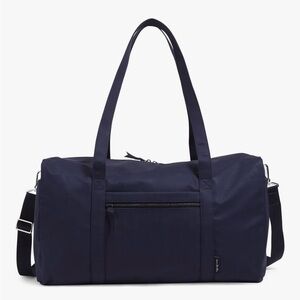 Vera Bradley Women's Cotton Large Travel Duffel Bag, Classic Navy